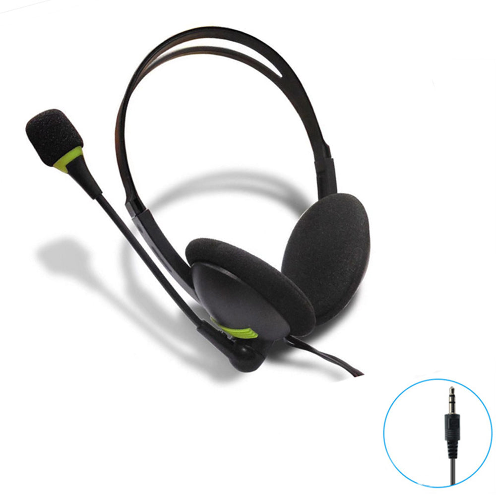 3.5mm Wired Headset Portable Over-Ear Headphones with Rotating Microphone 3.5mm Wired Headset Portable Over-Ear Headphones with Rotating Microphone